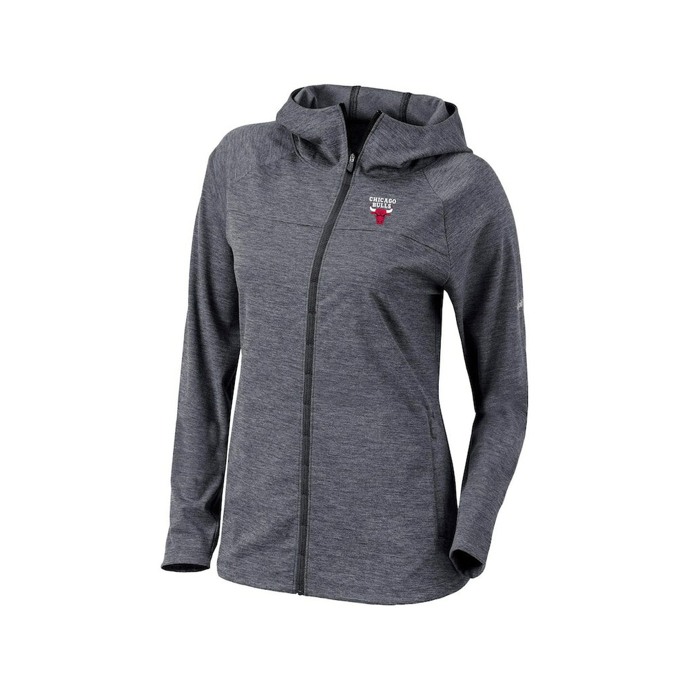Columbia Chicago Bulls Women's Omni-Wick Half Shot Full-Zip Hooded Jacket Black