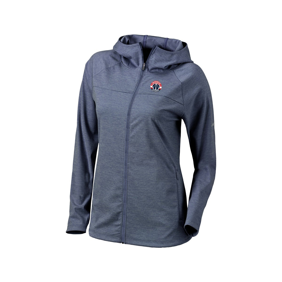 Columbia Washington Wizards Women's Omni-Wick Half Shot Full-Zip Hooded Jacket Navy