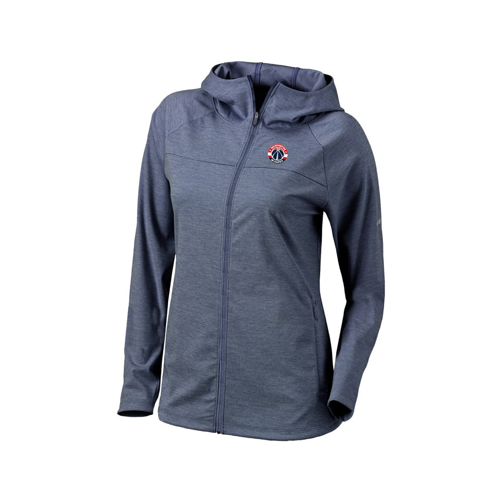 Columbia Washington Wizards Women's Omni-Wick Half Shot Full-Zip Hooded Jacket Navy