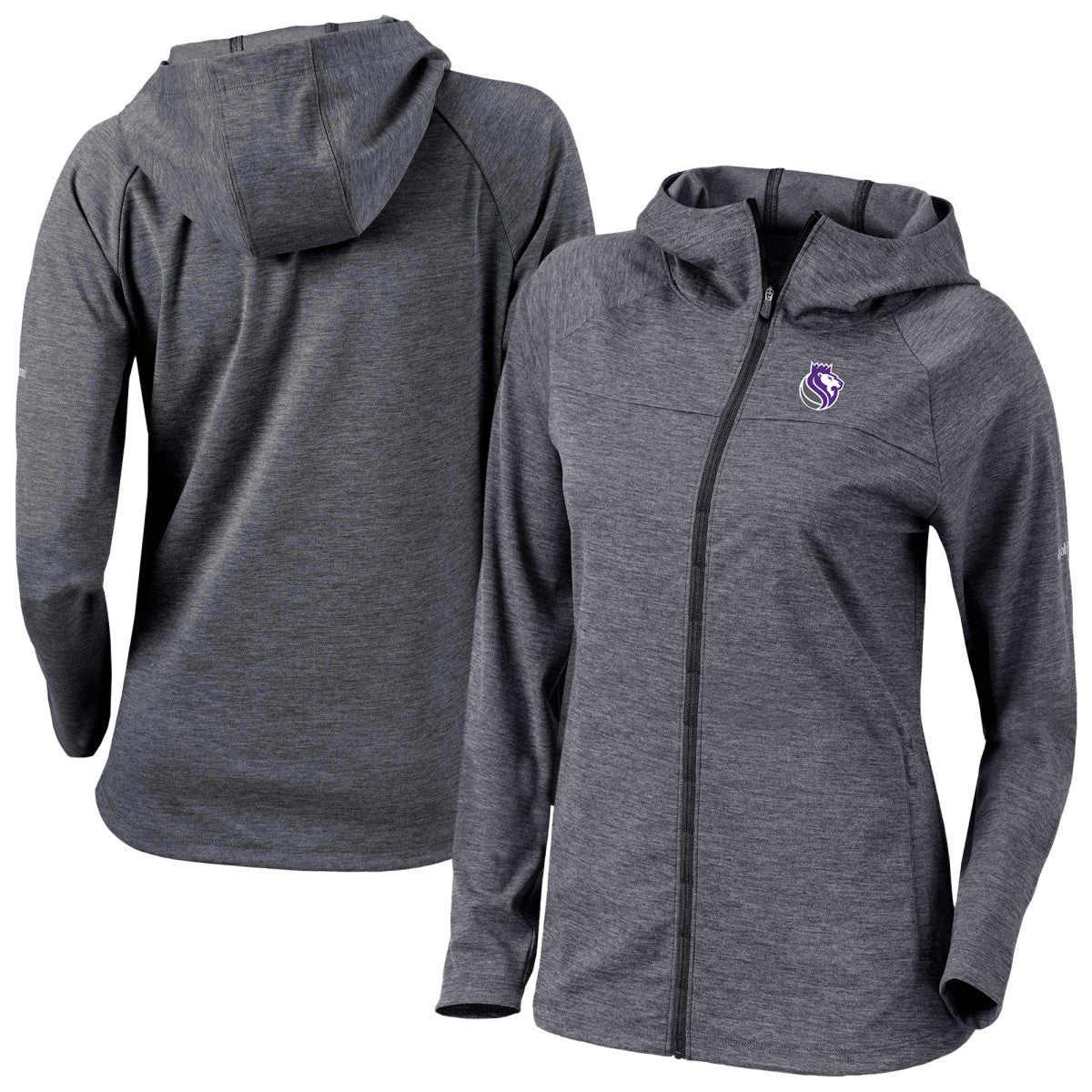 Columbia Sacramento Kings Women's Omni-Wick Half Shot Full-Zip Hooded Jacket Black