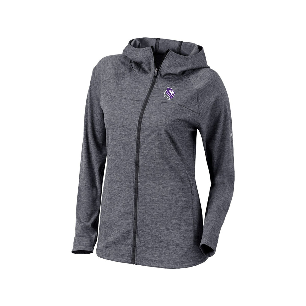 Columbia Sacramento Kings Women's Omni-Wick Half Shot Full-Zip Hooded Jacket Black
