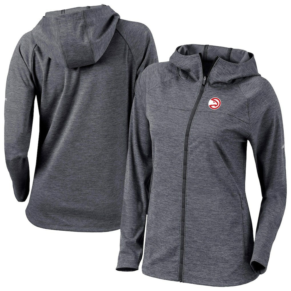 Columbia Atlanta Hawks Women's Omni-Wick Half Shot Full-Zip Hooded Jacket Black