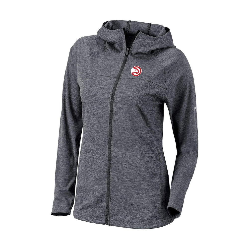 Columbia Atlanta Hawks Women's Omni-Wick Half Shot Full-Zip Hooded Jacket Black