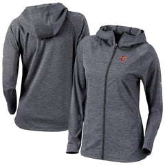 Columbia Cleveland Cavaliers Women's Omni-Wick Half Shot Full-Zip Hooded Jacket Black