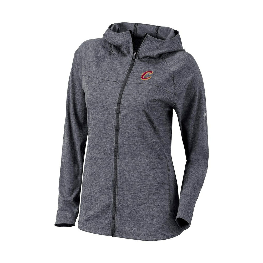 Columbia Cleveland Cavaliers Women's Omni-Wick Half Shot Full-Zip Hooded Jacket Black