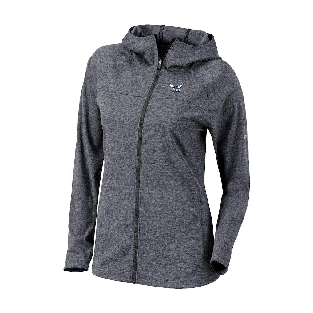 Columbia Charlotte Hornets Women's Omni-Wick Half Shot Full-Zip Hooded Jacket Black