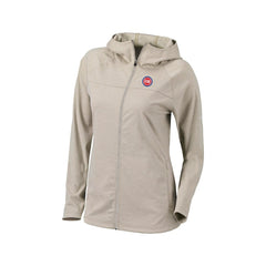 Columbia Detroit Pistons Women's Omni-Wick Half Shot Full-Zip Hooded Jacket Tan