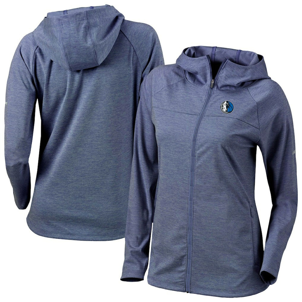 Columbia Dallas Mavericks Women's Omni-Wick Half Shot Full-Zip Hooded Jacket Navy