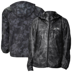 Columbia San Antonio Spurs Women's Flash Challenger II Omni-Shade Full-Zip Windbreaker Jacket Black