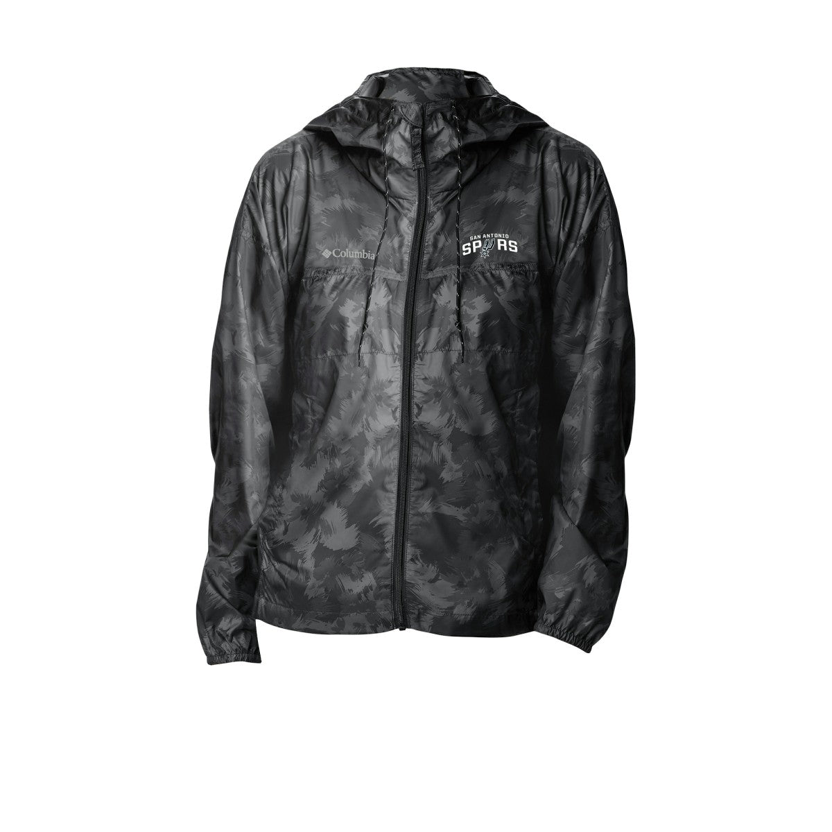 Columbia San Antonio Spurs Women's Flash Challenger II Omni-Shade Full-Zip Windbreaker Jacket Black