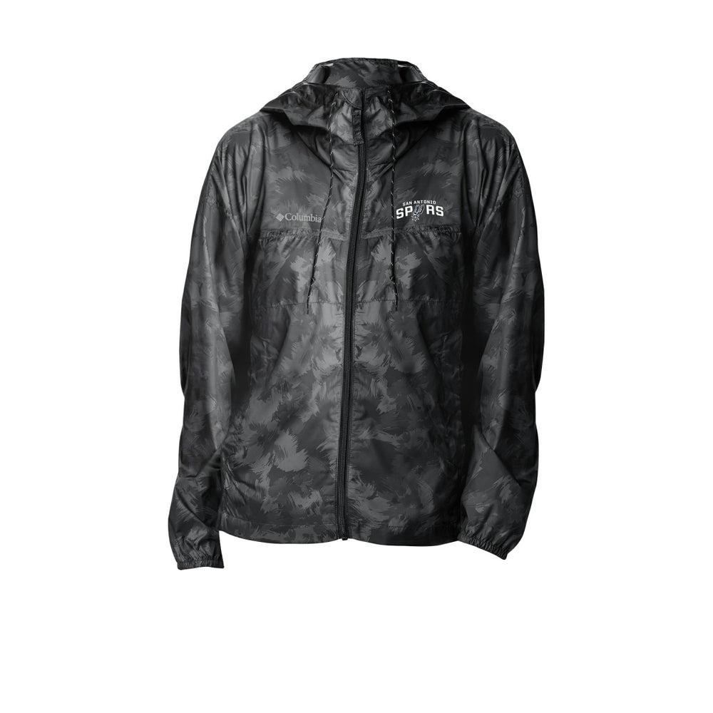 Columbia San Antonio Spurs Women's Flash Challenger II Omni-Shade Full-Zip Windbreaker Jacket Black