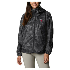 Columbia Chicago Bulls Women's Flash Challenger II Omni-Shade Full-Zip Windbreaker Jacket Black