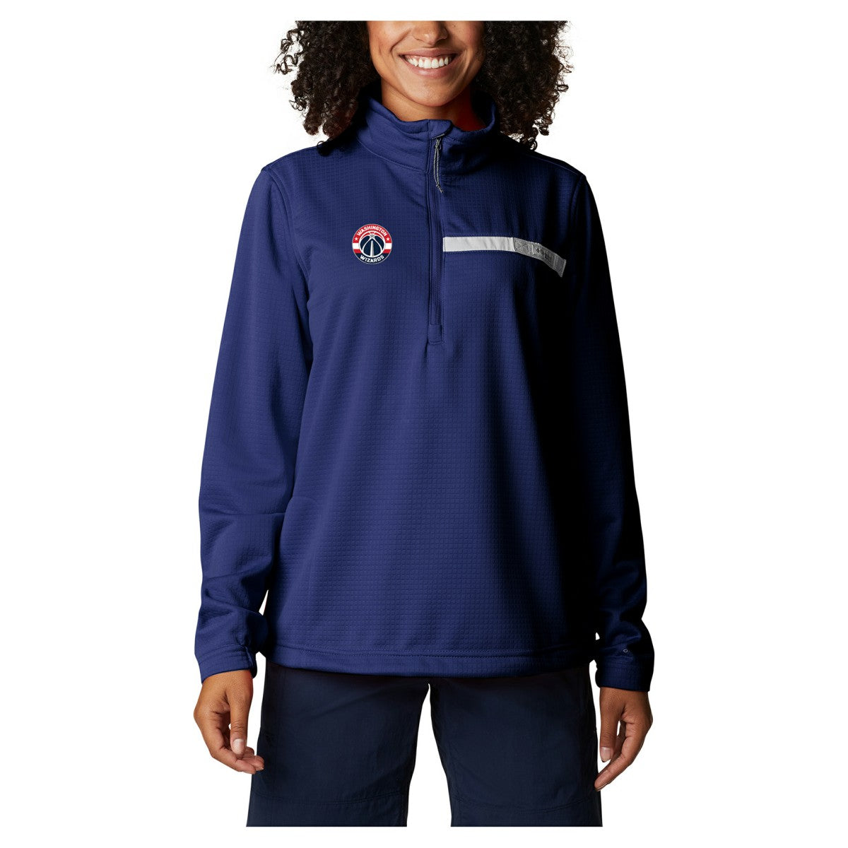 Columbia Washington Wizards Women's Skiff Guide Fleece Pullover Top Navy