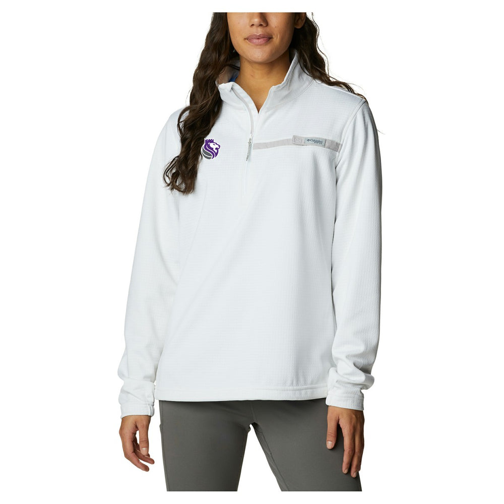 Columbia Sacramento Kings Women's Skiff Guide Fleece Pullover Top White