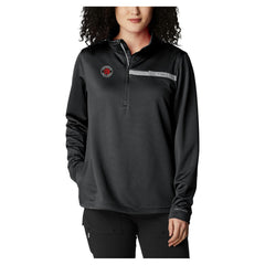 Columbia Toronto Raptors Women's Skiff Guide Fleece Pullover Top Black