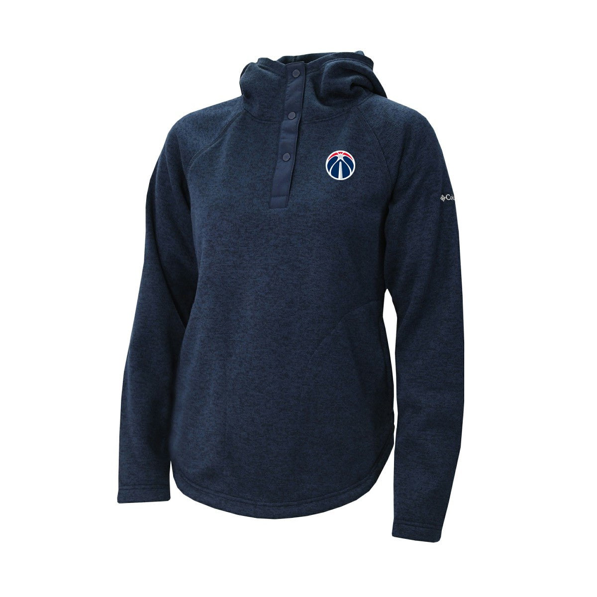 Columbia Washington Wizards Women's Sweater Weather Quarter-Snap Hoodie Navy