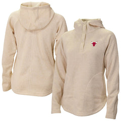 Columbia Chicago Bulls Women's Sweater Weather Quarter-Snap Hoodie White