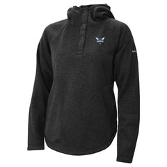 Columbia Charlotte Hornets Women's Sweater Weather Quarter-Snap Hoodie Black