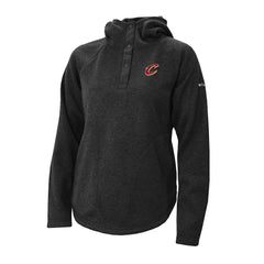 Columbia Cleveland Cavaliers Women's Sweater Weather Quarter-Snap Hoodie Black