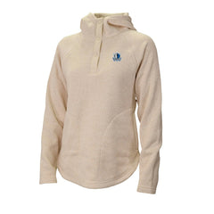 Columbia Dallas Mavericks Women's Sweater Weather Quarter-Snap Hoodie White