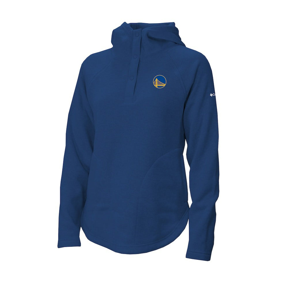 Columbia Golden State Warriors Women's Sweater Weather Quarter-Snap Hoodie Royal