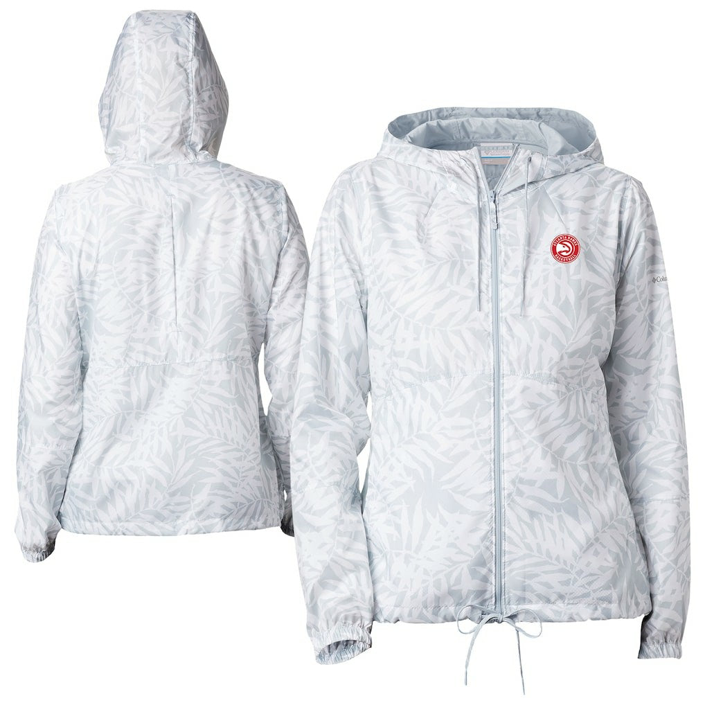 Columbia Atlanta Hawks Women's Flash Forward Windbreaker White