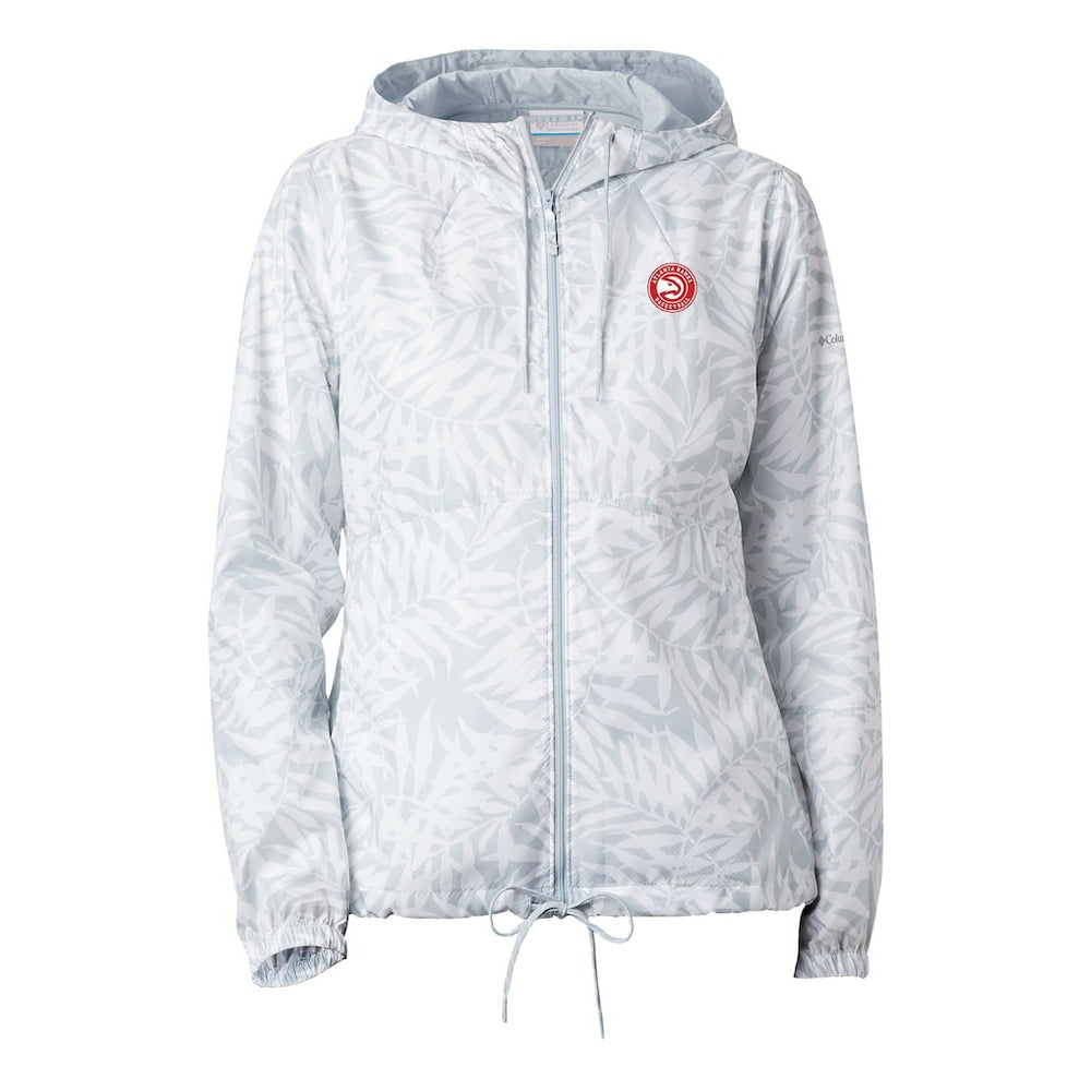 Columbia Atlanta Hawks Women's Flash Forward Windbreaker White