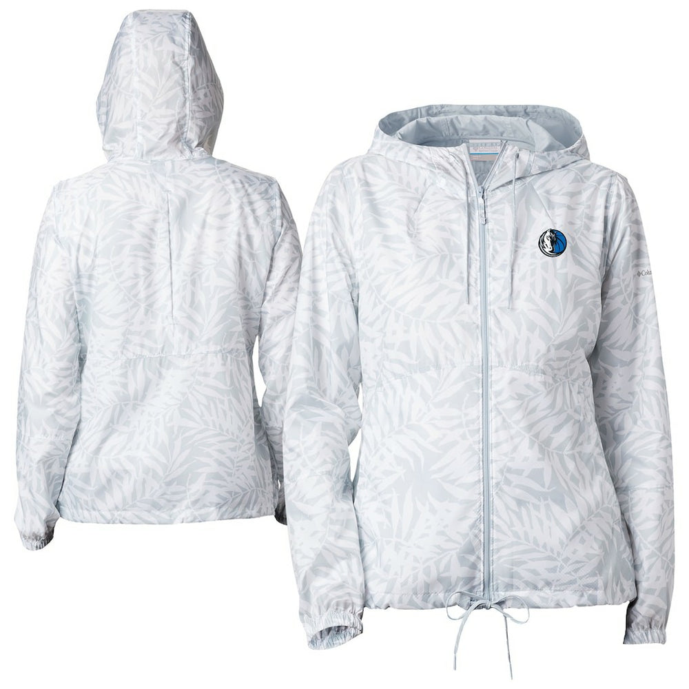 Columbia Dallas Mavericks Women's Flash Forward Windbreaker White