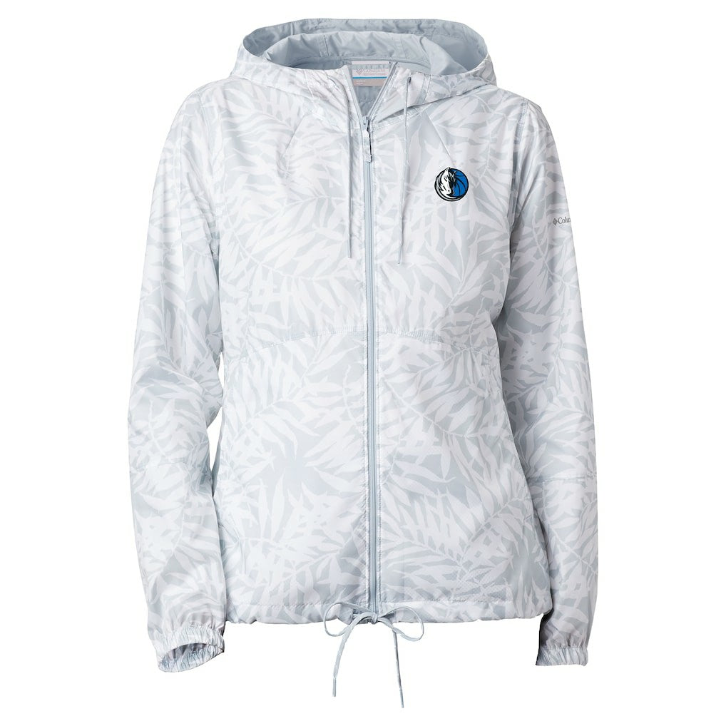 Columbia Dallas Mavericks Women's Flash Forward Windbreaker White