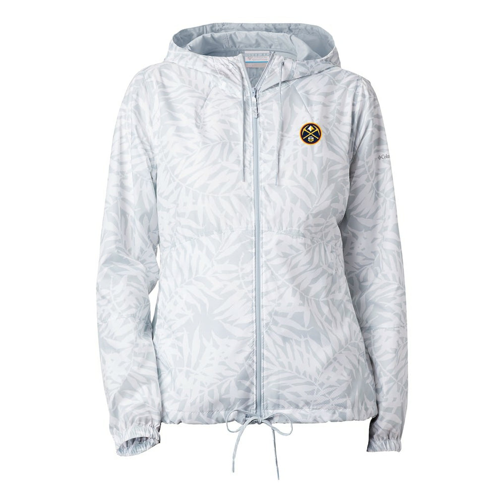 Columbia Denver Nuggets Women's Flash Forward Windbreaker White
