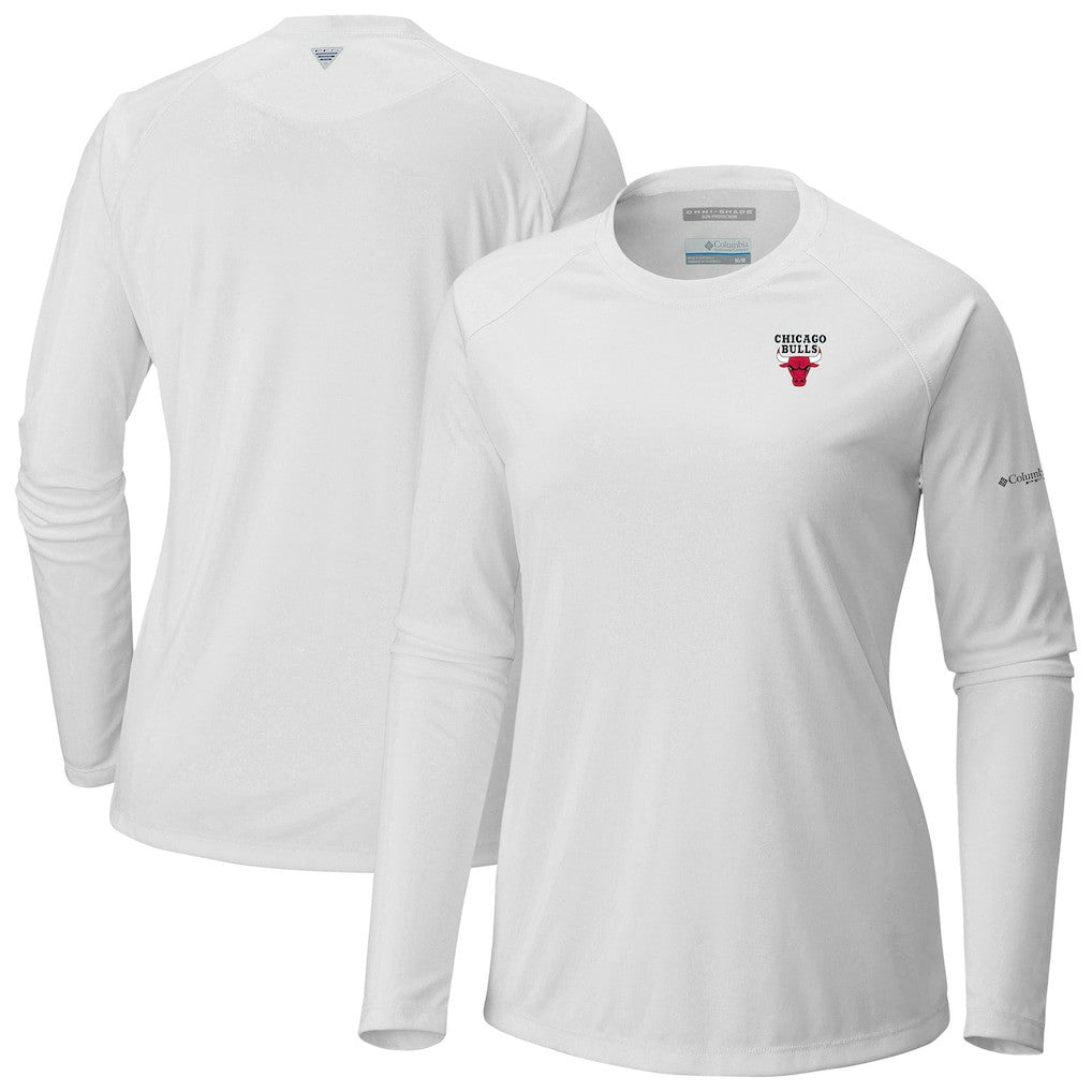Columbia Chicago Bulls Women's Tidal Tee II Long Sleeve T-Shirt White