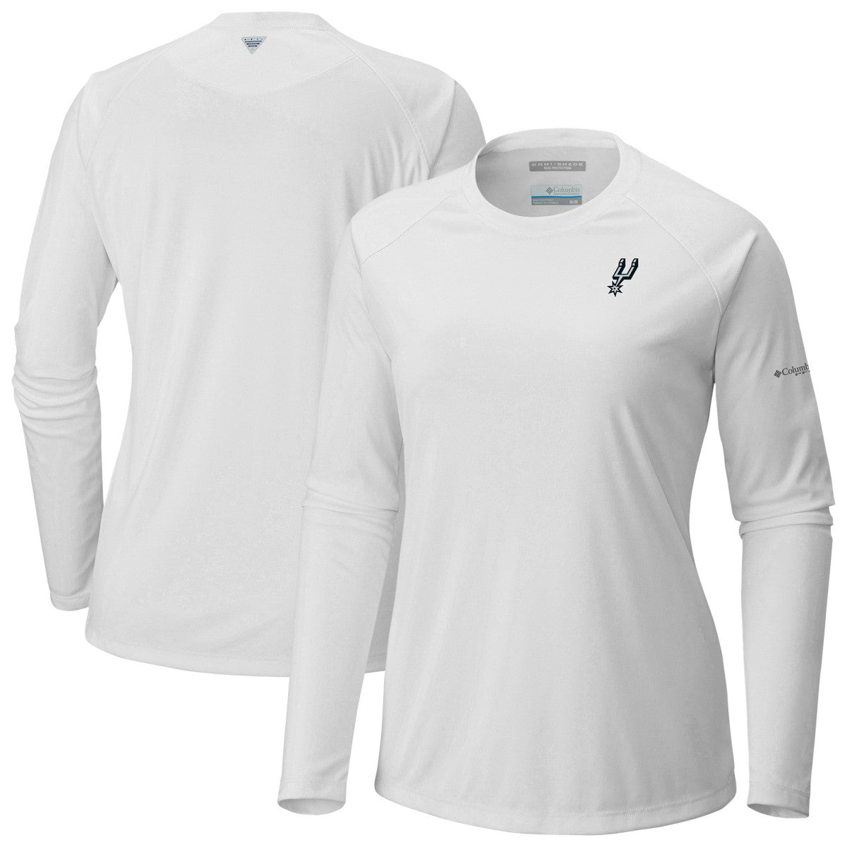 Columbia San Antonio Spurs Women's Tidal Tee II Long Sleeve T-Shirt White