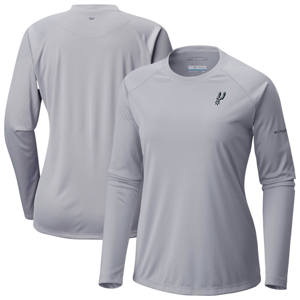 Columbia San Antonio Spurs Women's Tidal Tee II Long Sleeve T-Shirt Gray