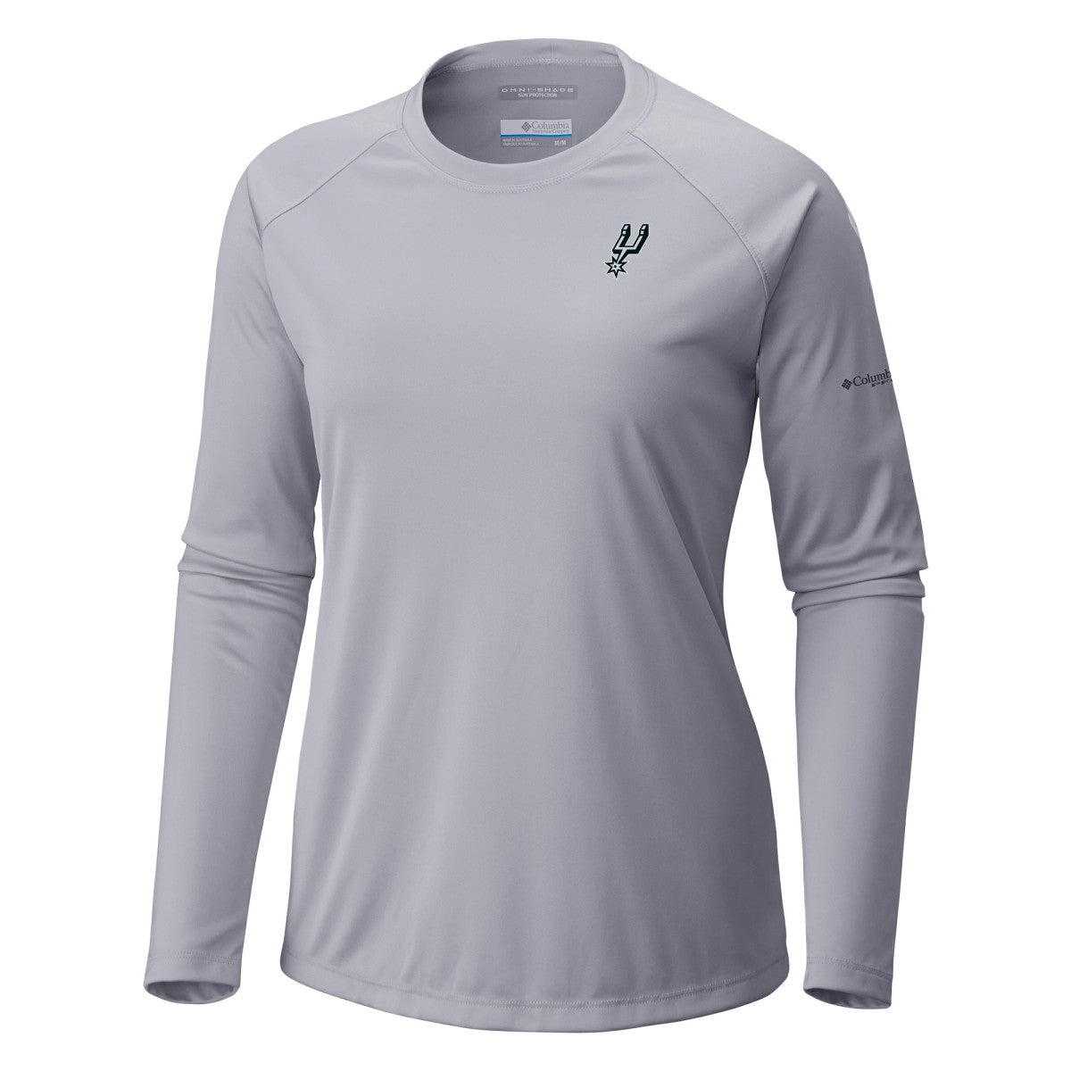 Columbia San Antonio Spurs Women's Tidal Tee II Long Sleeve T-Shirt Gray