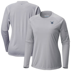 Columbia Charlotte Hornets Women's Tidal Tee II Long Sleeve T-Shirt Gray