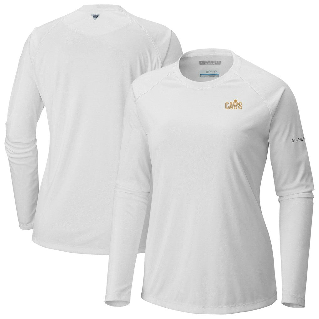Columbia Cleveland Cavaliers Women's Tidal Tee II Long Sleeve T-Shirt White