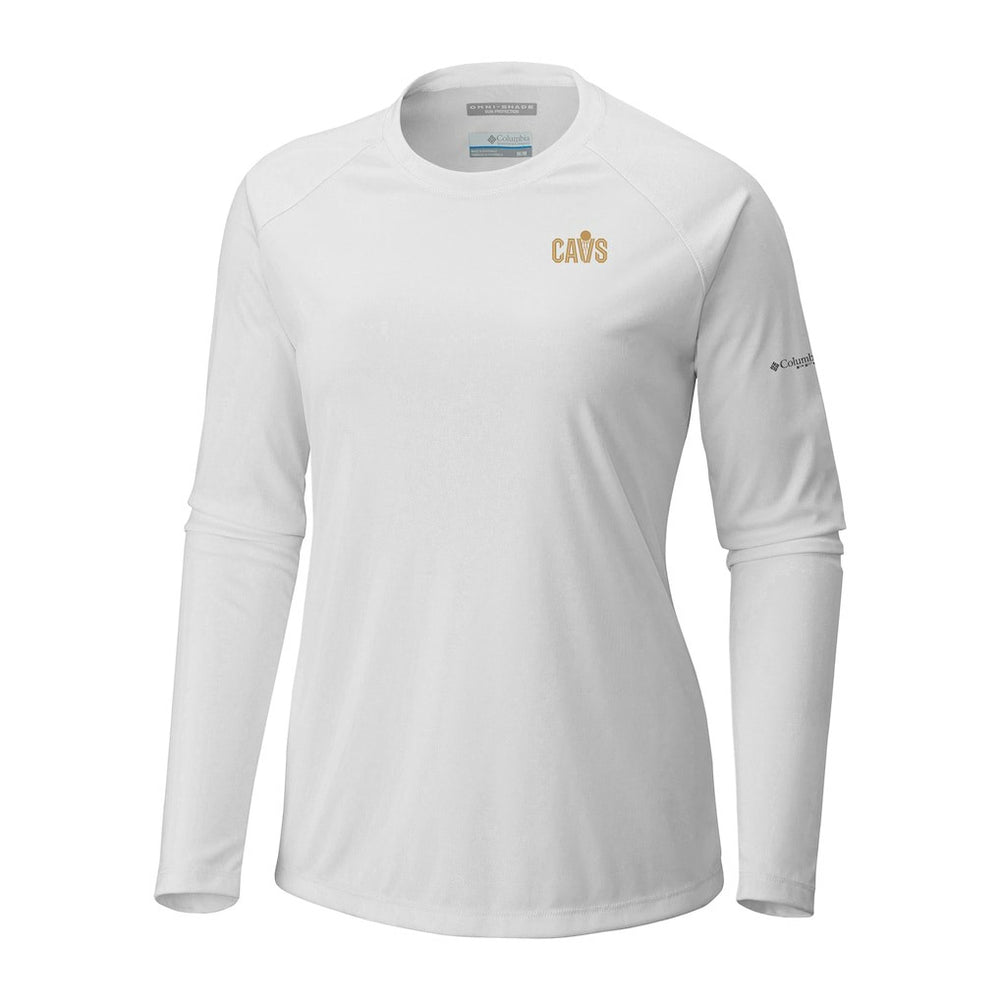 Columbia Cleveland Cavaliers Women's Tidal Tee II Long Sleeve T-Shirt White