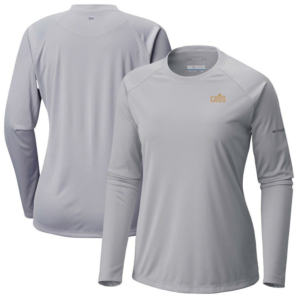 Columbia Cleveland Cavaliers Women's Tidal Tee II Long Sleeve T-Shirt Gray