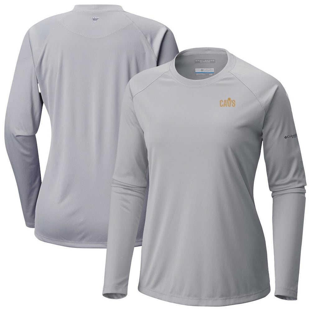 Columbia Cleveland Cavaliers Women's Tidal Tee II Long Sleeve T-Shirt Gray