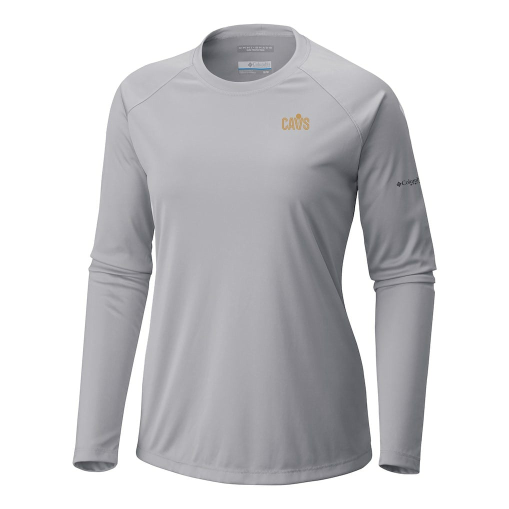 Columbia Cleveland Cavaliers Women's Tidal Tee II Long Sleeve T-Shirt Gray