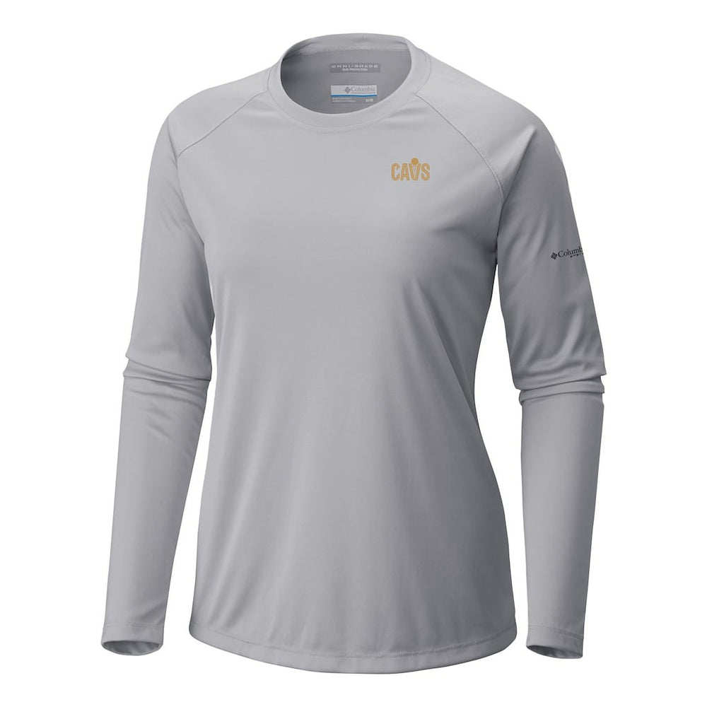 Columbia Cleveland Cavaliers Women's Tidal Tee II Long Sleeve T-Shirt Gray