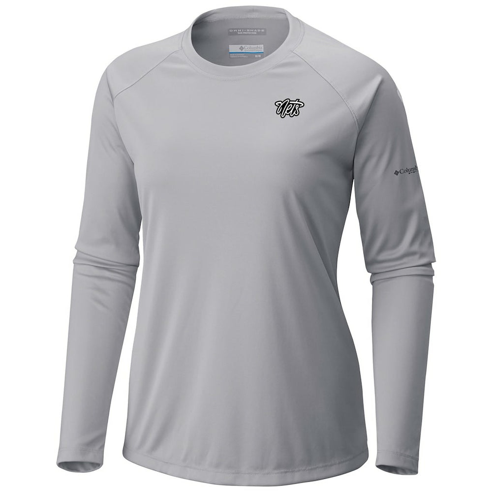 Columbia Brooklyn Nets Women's Tidal Tee II Long Sleeve T-Shirt Gray