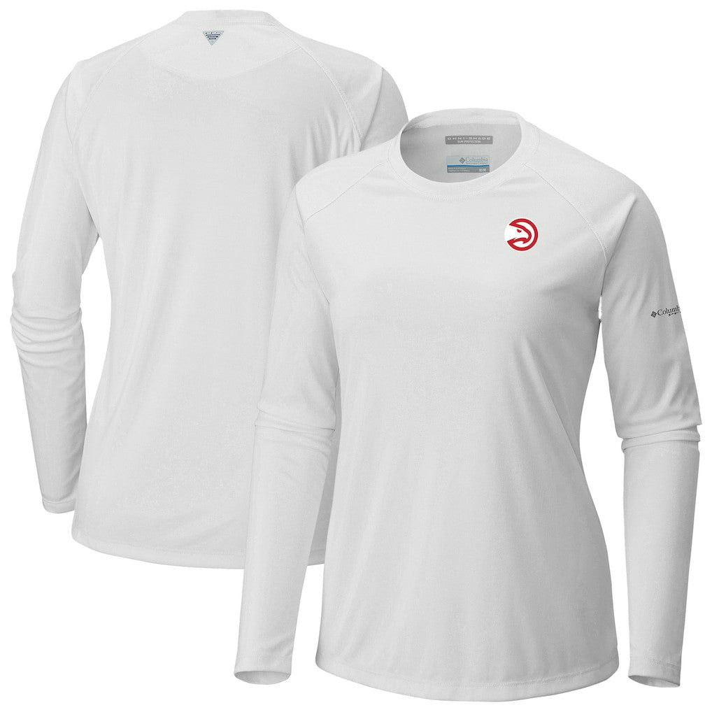 Columbia Atlanta Hawks Women's Tidal Tee II Long Sleeve T-Shirt White