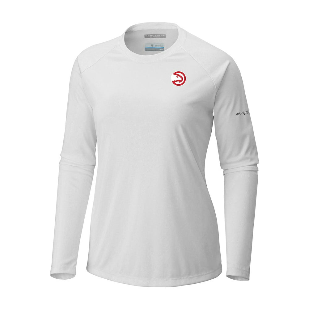 Columbia Atlanta Hawks Women's Tidal Tee II Long Sleeve T-Shirt White