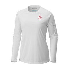Columbia Atlanta Hawks Women's Tidal Tee II Long Sleeve T-Shirt White