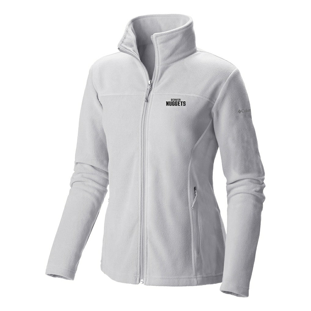 Columbia Denver Nuggets Women's Give & Go II Fleece Full-Zip Jacket White