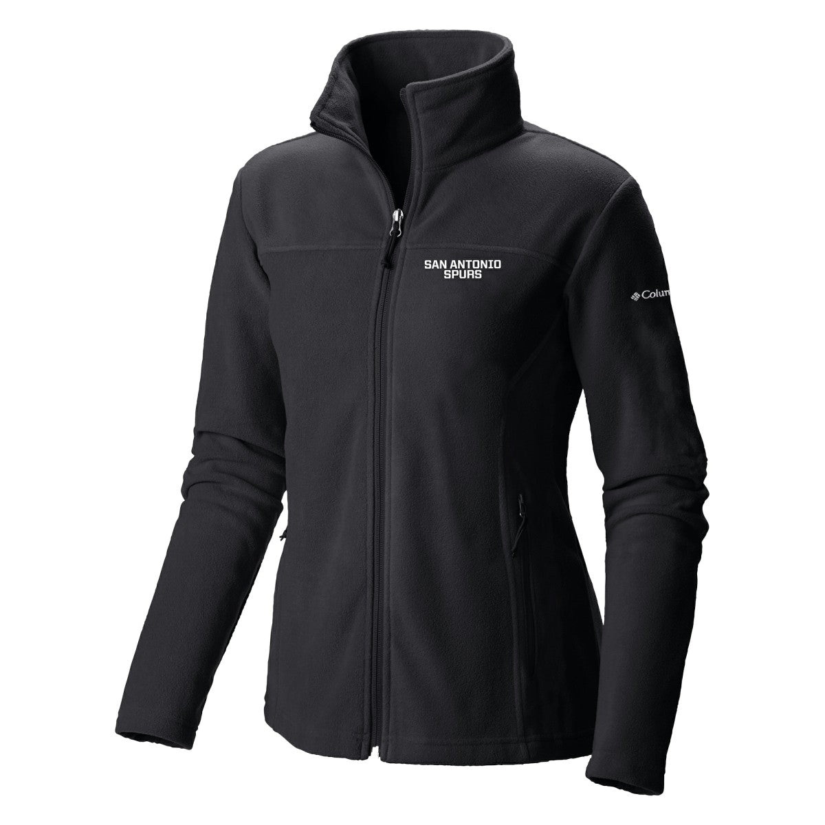 Columbia San Antonio Spurs Women's Give & Go II Fleece Full-Zip Jacket Black