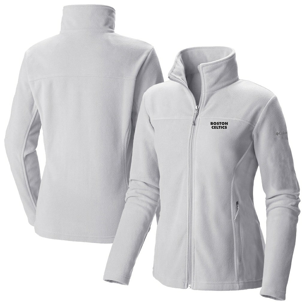 Columbia Boston Celtics Women's Give & Go II Fleece Full-Zip Jacket White
