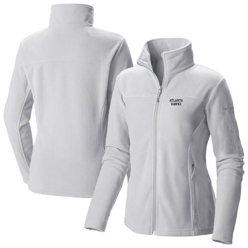 Columbia Atlanta Hawks Women's Give & Go II Fleece Full-Zip Jacket White