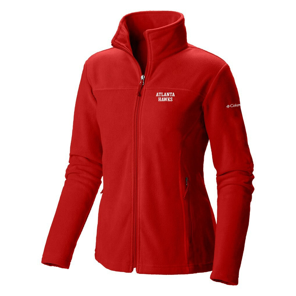 Columbia Atlanta Hawks Women's Give & Go II Fleece Full-Zip Jacket Red
